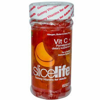Hero Nutritionals Slice of Life Vit C Plus Pomegranate Natural Fruit 60 Gummies