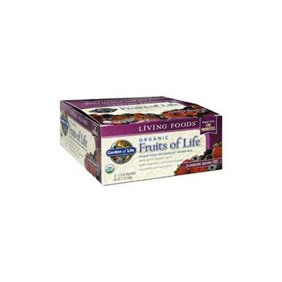 Garden of Life Organic Fruits of Life Whole Food Antioxidant Matrix Bars Summer Berry - 12 Bars