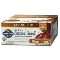 Garden of Life Organic Super Seed Whole Food Fiber Bars Apple Cinnamon - 12 Bars