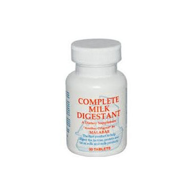 Malabar Formulations, Complete Milk Digestant, 90 Tabs