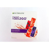 Nutrilite Fruits and Vegetables To Go Twisted Berry Flavor Twist Tubes (20 Tubes)