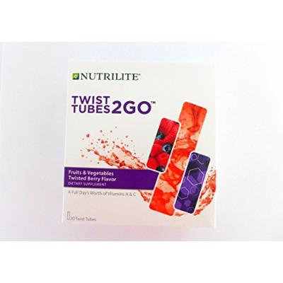 Nutrilite Fruits and Vegetables To Go Twisted Berry Flavor Twist Tubes (20 Tubes)