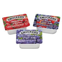 Folgers 774 Smuckers Jam Assortment Single Serving Packs 1/2 Oz 200/carton