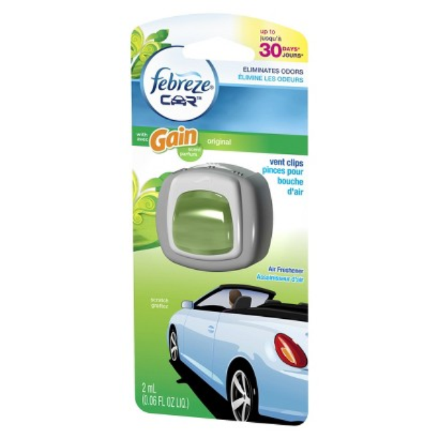 Febreze Car Gain Original Scent Air Freshener Vent Clip