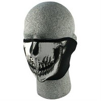 Zan Headgear WNFM002H Neoprene 1/2 Face Mask, Skull Face