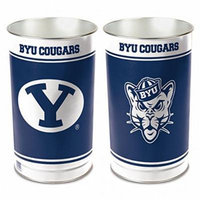 Byu Cougars Metal Wastebasket