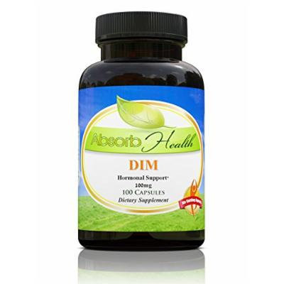 DIM Diindolylmethane , 100mg , 100 Capsules , Hormonal Estrogen Balance Supplement for Men and Women