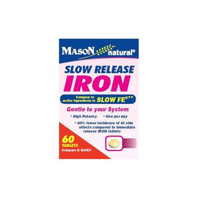 Mason Natural, Slow Release Iron, 60 Tablets