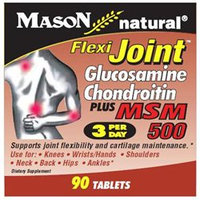Mason Natural, Flexi-Joint Glucosamine Chondroitin Plus MSM 500, 90 Tablets