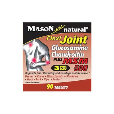 Mason Natural, Flexi-Joint Glucosamine Chondroitin Plus MSM 500, 90 Tablets
