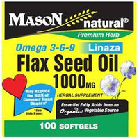 Mason Natural, Flax Seed Oil 1000 mg, 100 Softgels