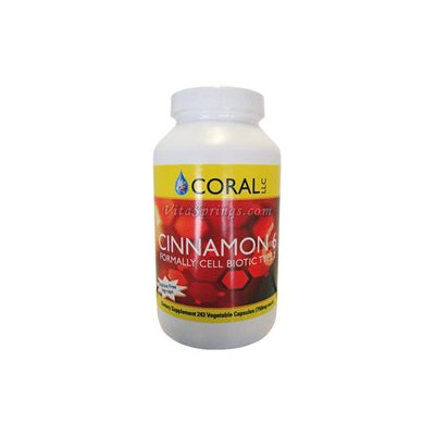 Herbal Pride Coral LLC Cinnamon 6 - 243 Vegetable Capsules