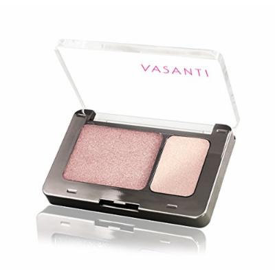 Vasanti Silky Eyeshadow Duo - Paraben Free (Taj Mahal - Metallic Opal / Luminescent Cream)