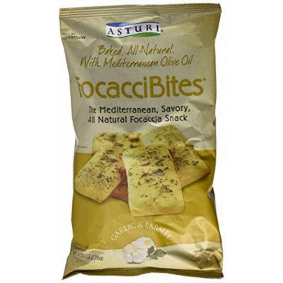 Asturi Focaccibites (Case of 16) Garlic and Parsley 4.23oz Bags