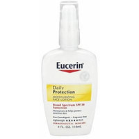 Eucerin - Daily Protection Moisturizing Face Lotion Fragrance Free 30 SPF - 4 Oz. (Pack of 2)