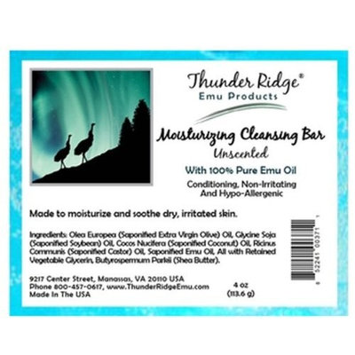 Unscented Bar Soap 3.75oz bars of soap by Thunder Ridge