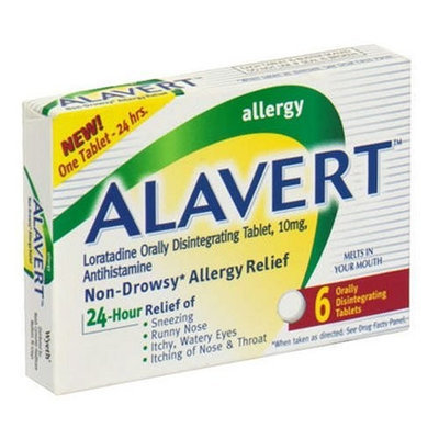 Alavert Allergy 24-Hour Relief, Fast Dissolving Tablets - 6 ea