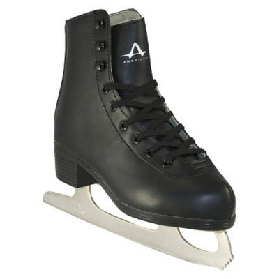 American Athletic Shoe Co Boys American Tricot Lined Figure Skate - Black (1)