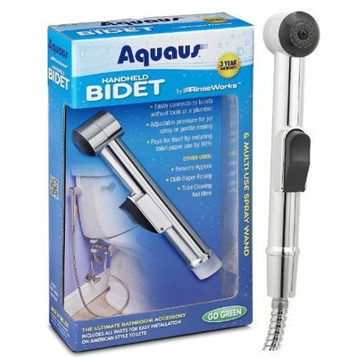 Mini-shower Aquaus Handheld Bidet for Toilet - Made in the USA - NSF Certified - 3 Year Warranty