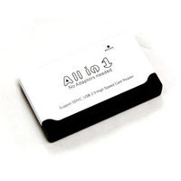 Bytecc U2CR-510 USB2.0 6-slots All-In-1 Palm-sized Card Reader- White & Black- S