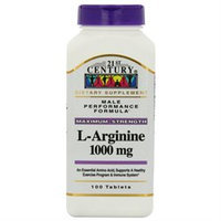 21st Century L-Arginine 1000mg, Maximum Strength, 100 tablets