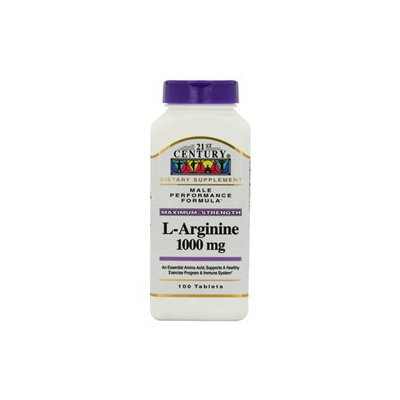 21st Century L-Arginine 1000mg, Maximum Strength, 100 tablets