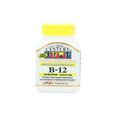 21st Century Healthcare 21st Century Vitamins Sublingual B12 2,500 mcg Tabs