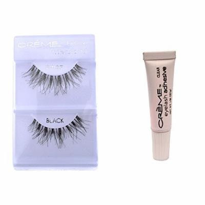 6 Pairs Crème 100% Human Hair Natural False Eyelash Extensions #WSP ,Free Gift