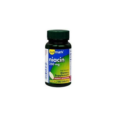 Sunmark Niacin Time Release Tablets, 250 mg 100 Tabs