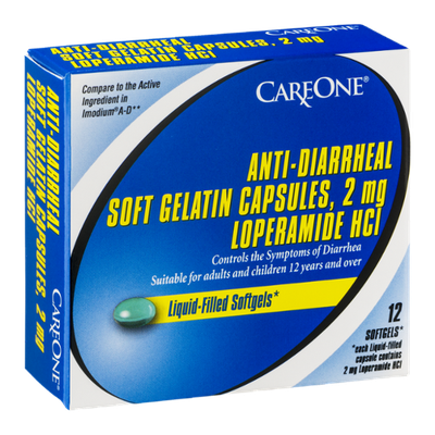 CareOne Anti-Diarrheal Soft Gelatin Capsules - 12 CT