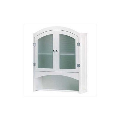 SWM 35013 Wood Bathroom Wall Cabinet - White
