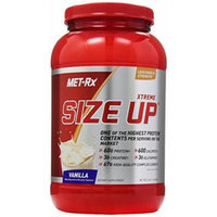 MET-Rx Size Up Gainer Diet Supplement, Vanilla, 3 Pound