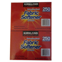 Kirkland Signature Premium Fabric Softner Sheets, Refreshing Scent 250 ct (Pack of 2)