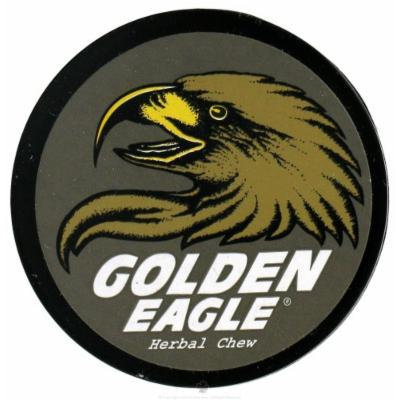 Golden Eagle Herbal Chew NonTobacco Chews Straight (Gray Label) 1.2 oz. plastic canisters (a)
