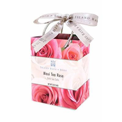 Value Pack 12 Bags Island Bath & Body Maui Tea Rose Bath Sea Salt 2.0oz. Each