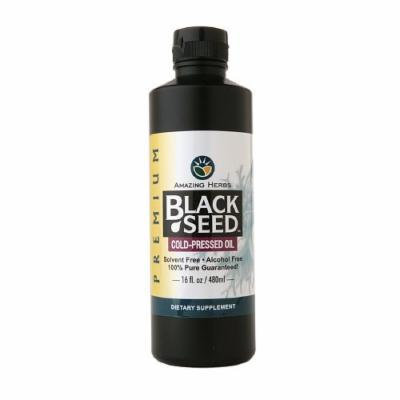 Amazing Herbs Black Seed Cold-Pressed Oil 16 fl oz (480 ml)