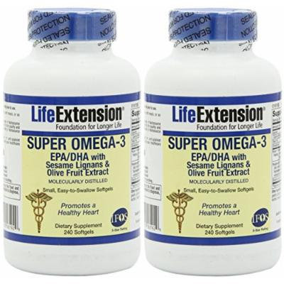 Life Extension Super Omega-3 EPA 240 Count (240 X 2)