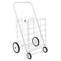 Home Products 4 Wheel Large Tote Cart White