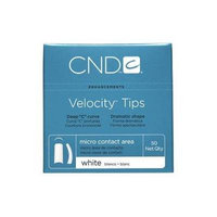 Creative Nail Tips Velocity False Nails, White No.8