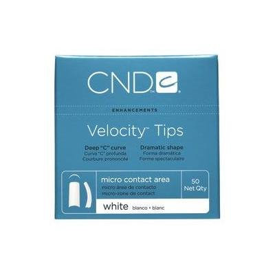 Creative Nail Tips Velocity False Nails, White No.8