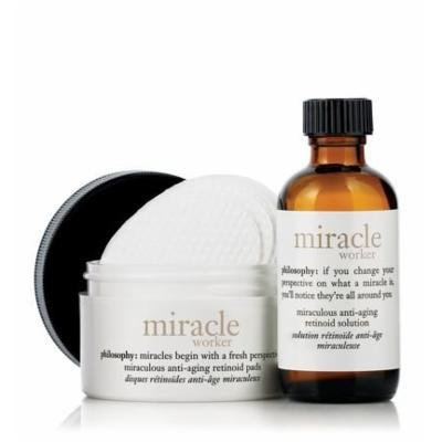 Miracle Worker Miraculous Anti-aging Retinoid Pads (15 Ct.) & Miraculous Anti-aging Retinoid Solution (0.5 Oz) Travel Set
