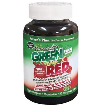 Nature's Plus Source of Life Green and Red 90 Tabs