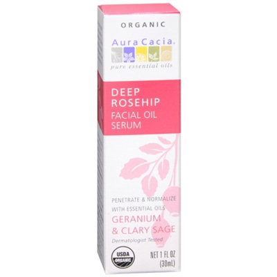 Aura Cacia Deep Rosehip Facial Oil Serum Geranium & Clary Sage