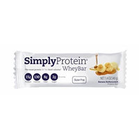 SimplyProtein Whey Bar, Banana Butterscotch, Gluten-Free - (1.4 oz, Pack of 12)