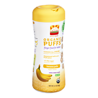 HappyBaby Organic Finger Food for Babies Banana Puffs