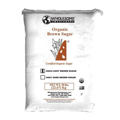 Wholesome Sweeteners BCA47132 Og2 Light Brown Sugar 1 x 50 lbs