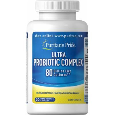 Puritan's Pride Ultra Probiotic Complex 80 Billion-30 Capsules