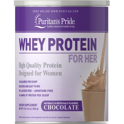 Puritan's Pride Whey Protein for Her Chocolate-1 lb Powder
