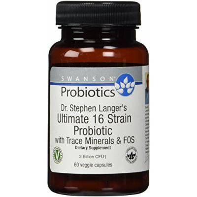 Swanson Probiotics Dr. Langer's Ultimate 16 -- 2 Bottles each of 60 Vegetarian Capsules