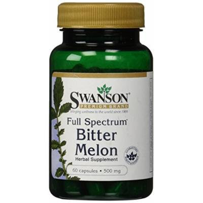 Swanson Premium Full-Spectrum Bitter Melon 500mg -- 2 Bottles each of 60 Capsules
